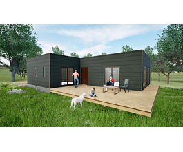 CASA 102M2 - OBRA GRUESA HABITABLE PANEL SIP