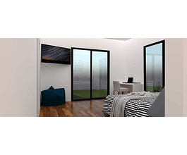 CASA 102M2 - (MODELO B) OBRA GRUESA HABITABLE PANEL SIP