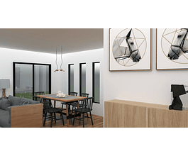 CASA 102M2 - (MODELO B) OBRA GRUESA HABITABLE PANEL SIP