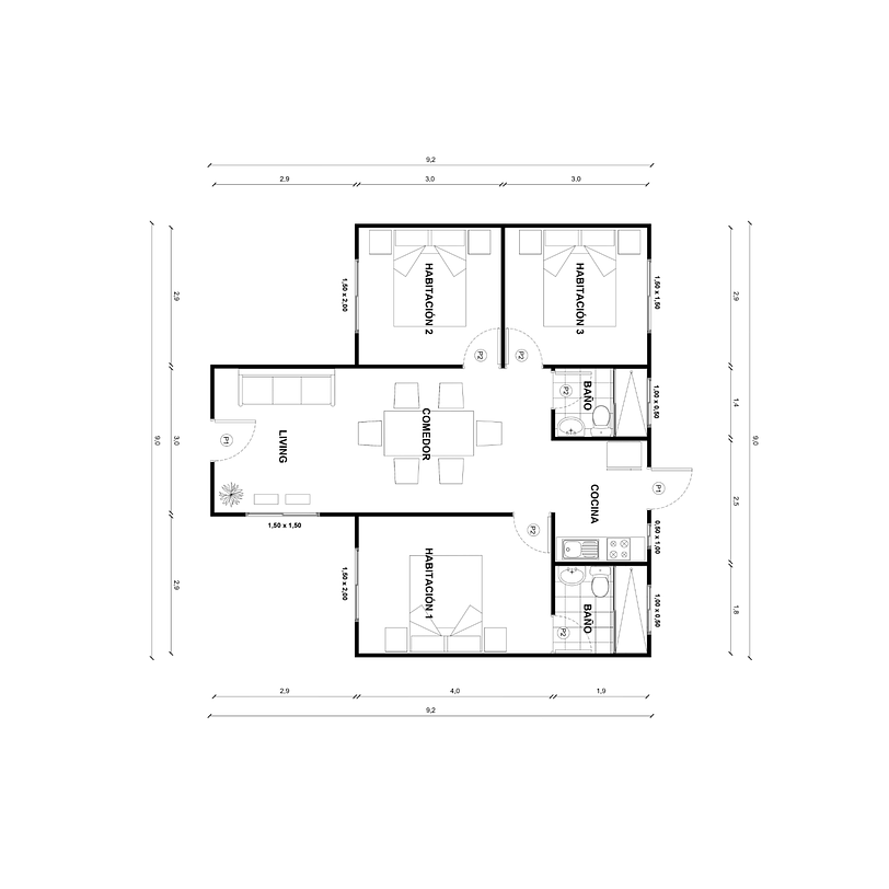 Casa Maullín 63 m² 2