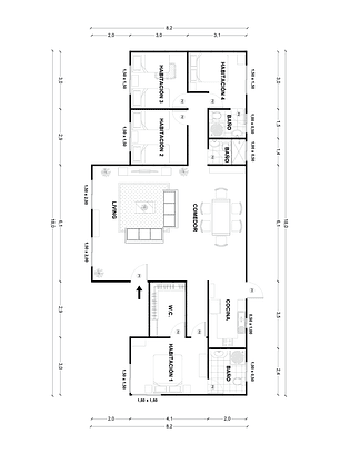 Casa Maullín 120 m²