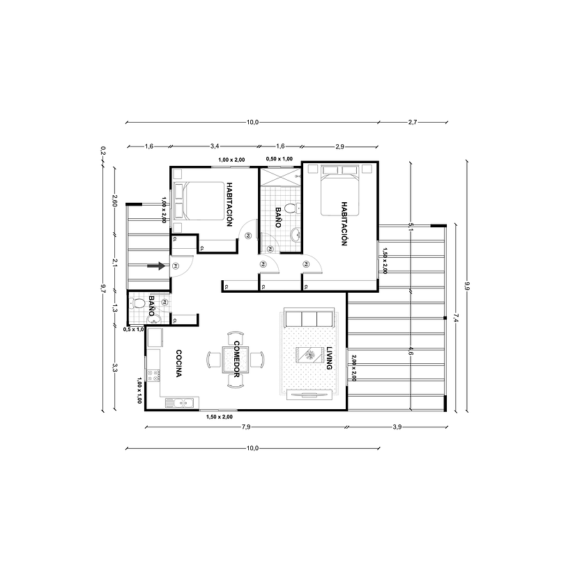 Casa Calle-Calle 78 m² 2