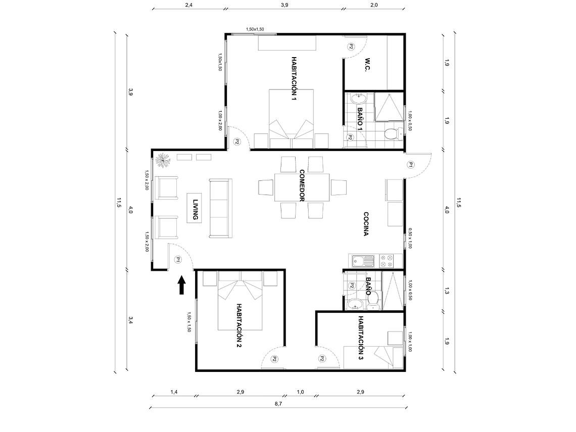 Casa Maullín 83 m² 3