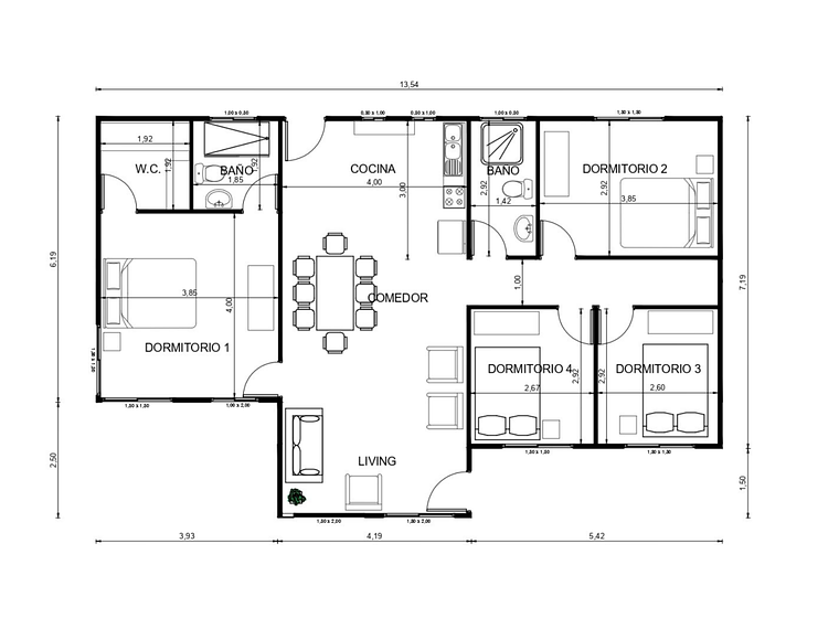 Casa Maullín 100.5 m² 2