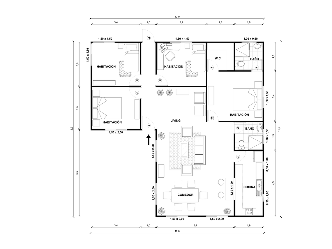 Casa Yelcho 117 m² 2