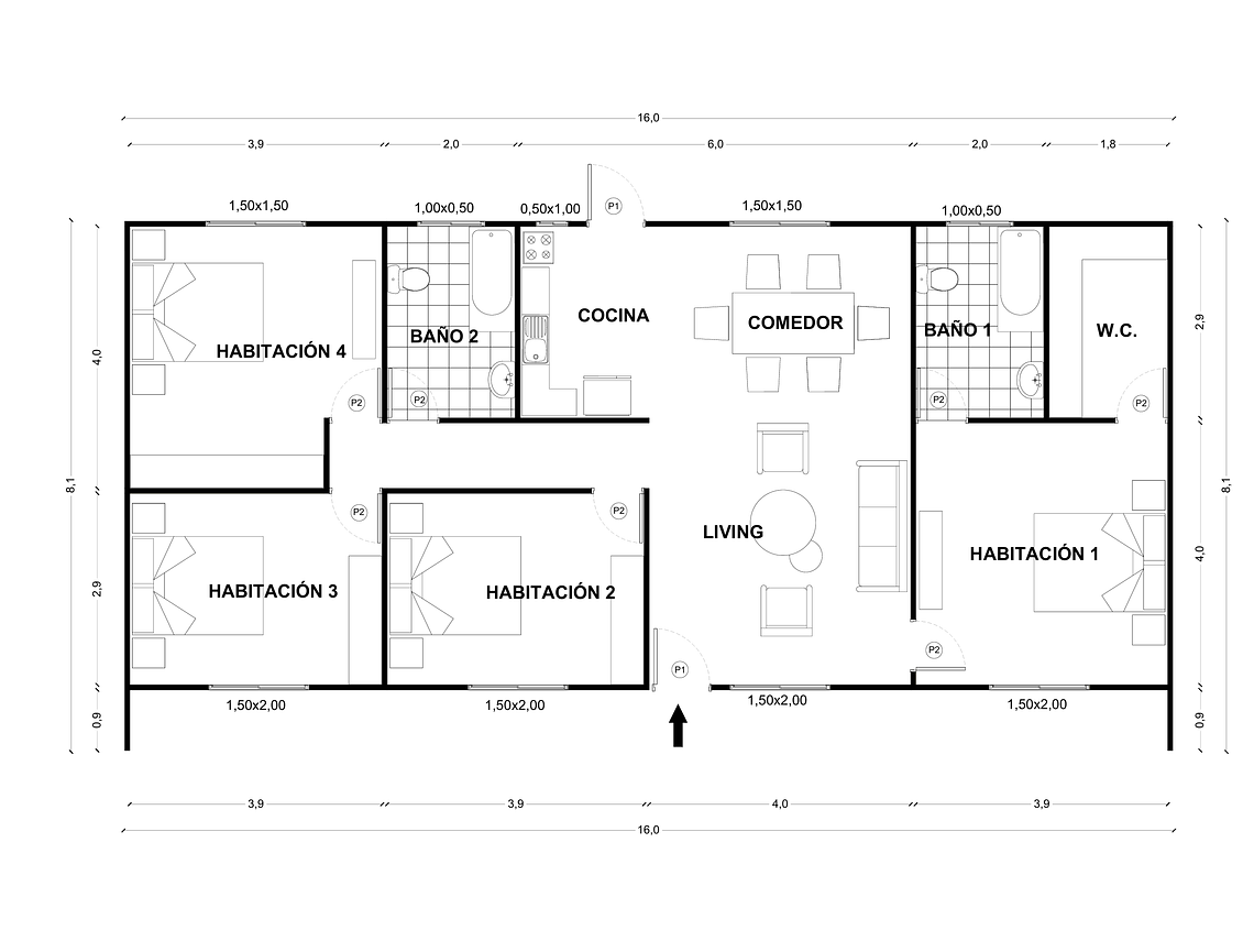 Casa Bio-Bio 128 m² 2