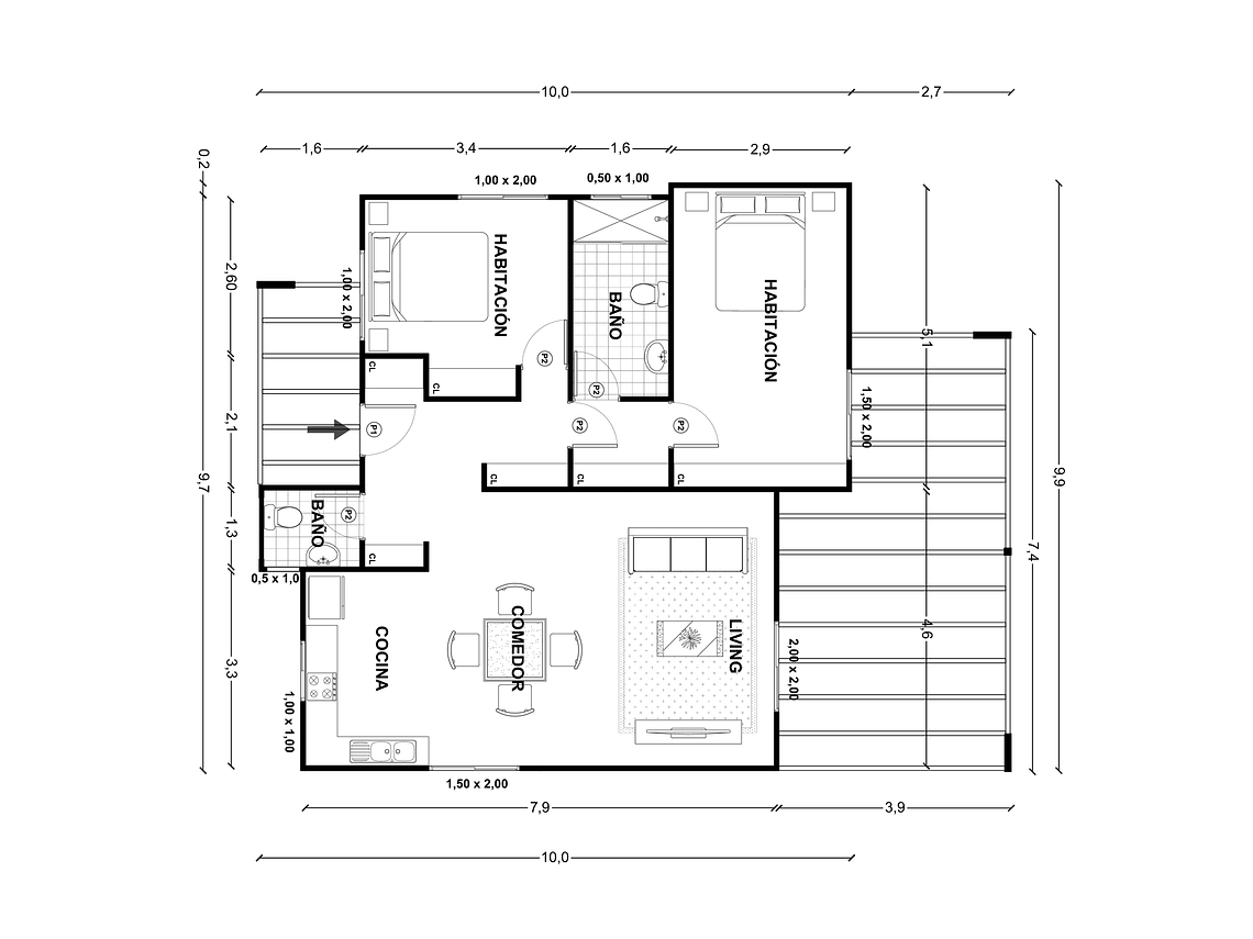 Casa Calle-Calle 78 m² 2