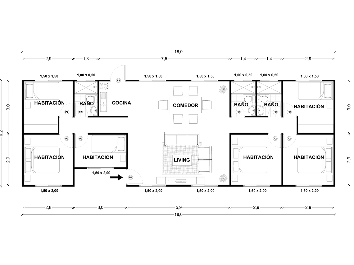 Casa Elquí 108 m² 2
