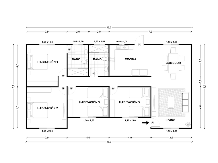 Casa Elquí 128 m² 2