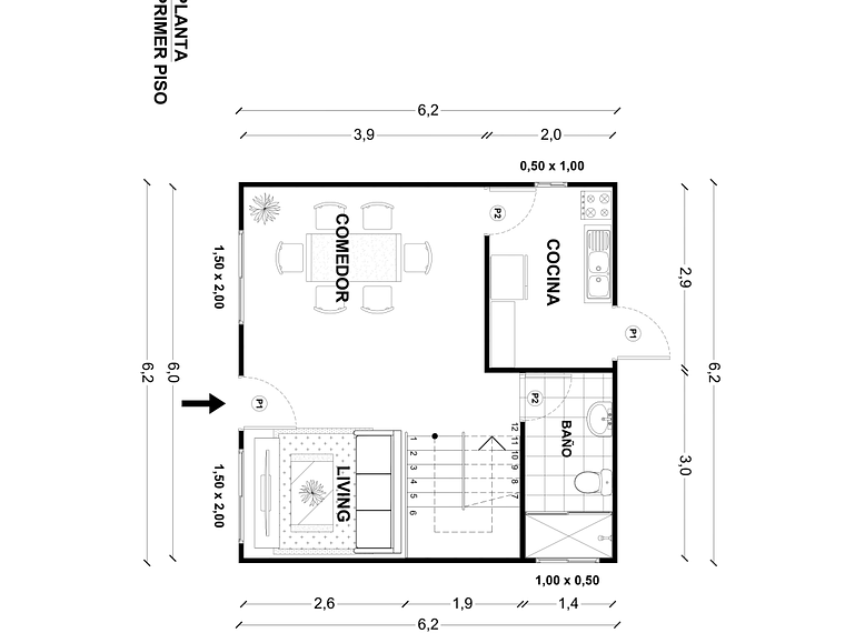 Casa Huasco 76 m² 2