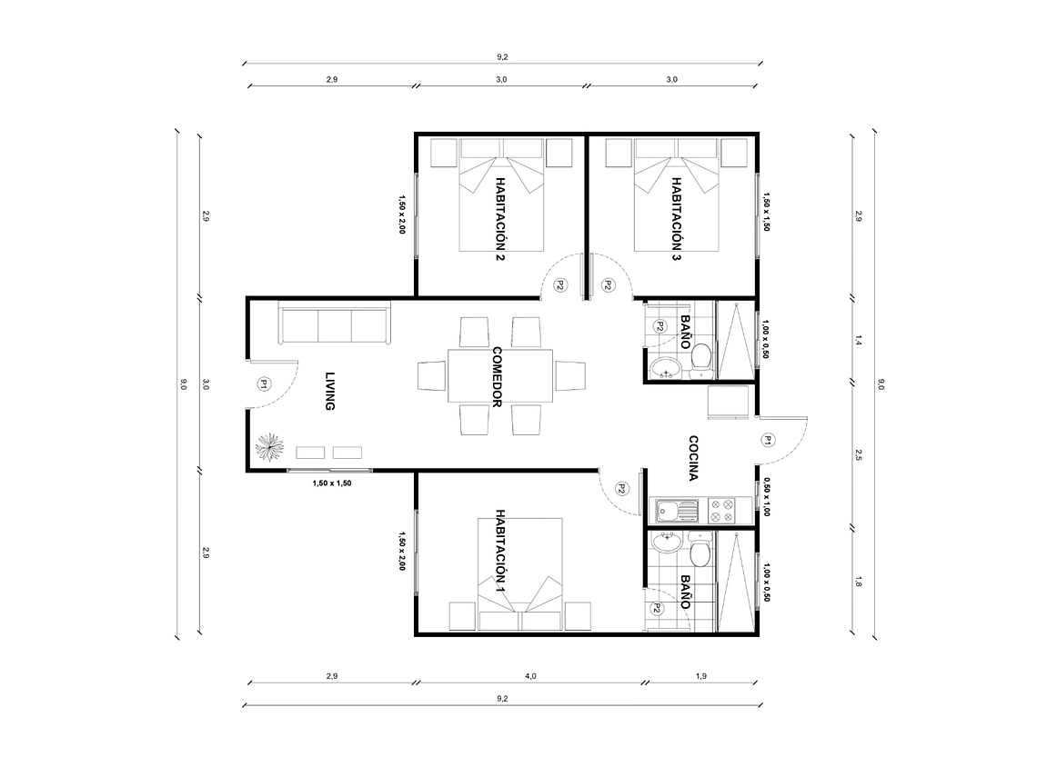 Casa Maullin 63 m² 2