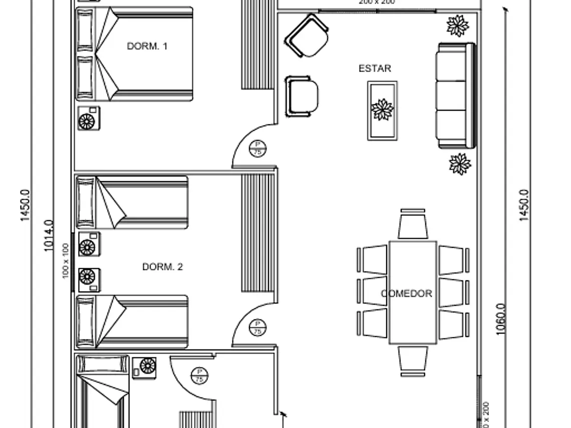 Casa Calle-Calle 72.5 m² 2