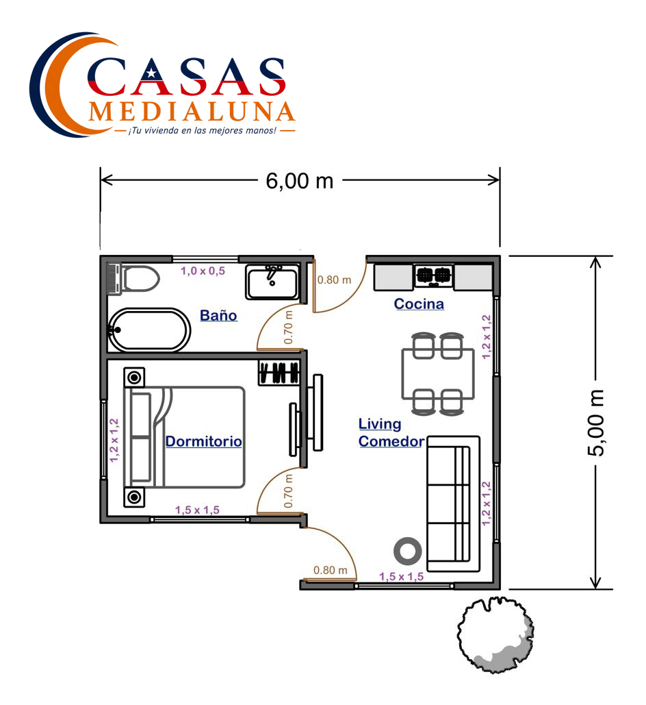MODELO AVELLANA 30 mts2 2