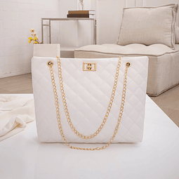 Quilted Chain Tote Shoulder Bag