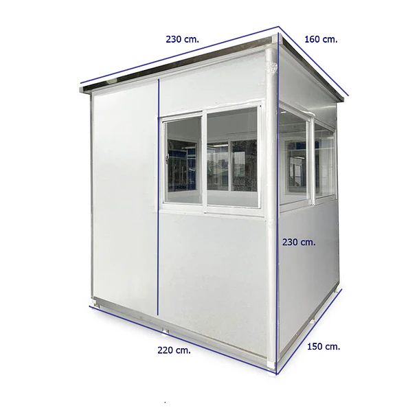 CASETA DE VIGILANCIA 160x230 CON BAÑO 2