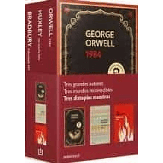 Distopias Maestras : 1984 , Un Mundo Feliz , Fahrenheit 451 (Pack)