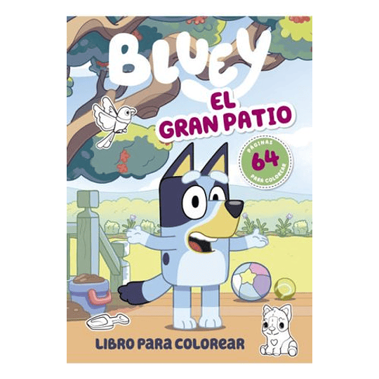 Bluey: El Gran Patio (Colorear)