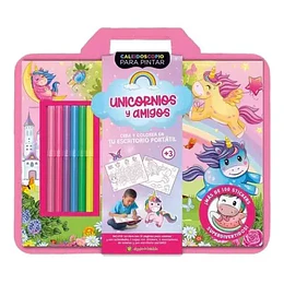Unicornios Y Amigos (Caleidoscopio Para Pintar)