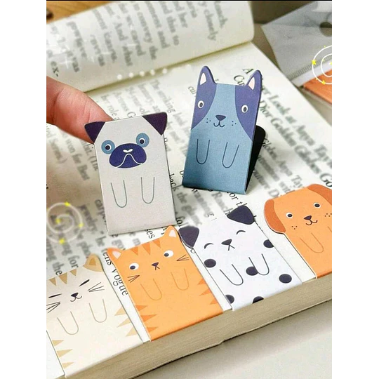 Marcapagina Magnetico: Perritos Y Gatitos
