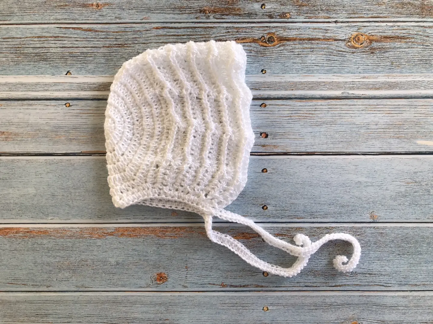 Capota crochet blanca 1