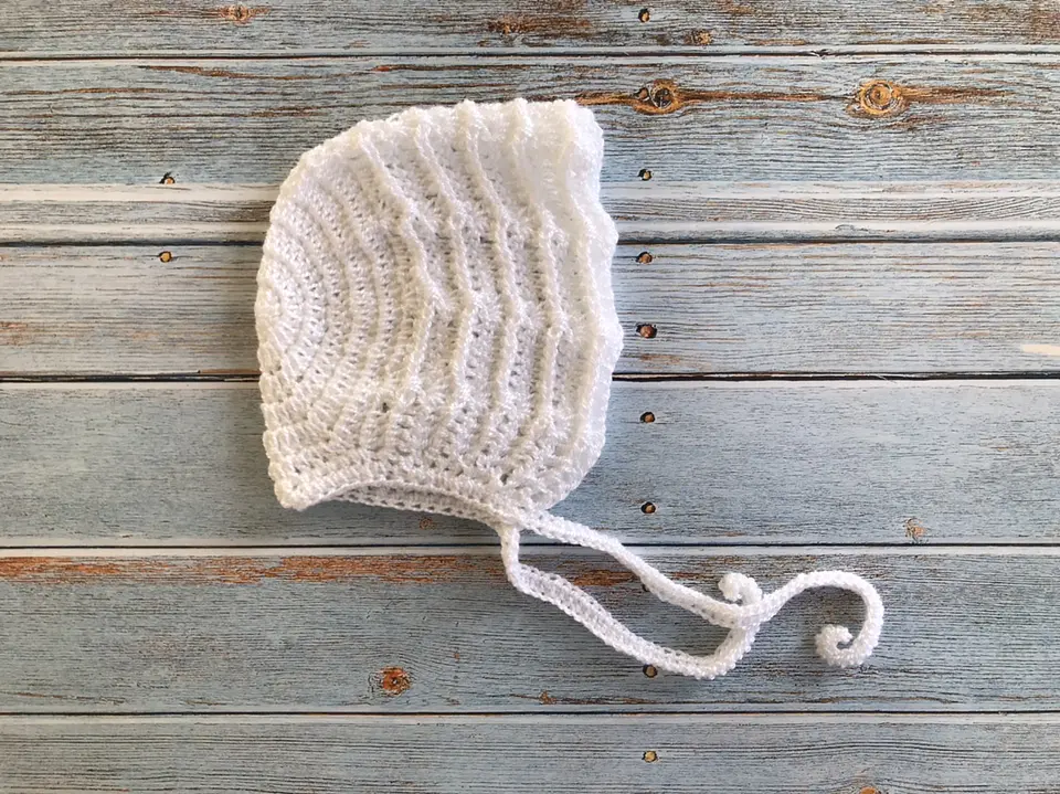 Capota crochet blanca 1