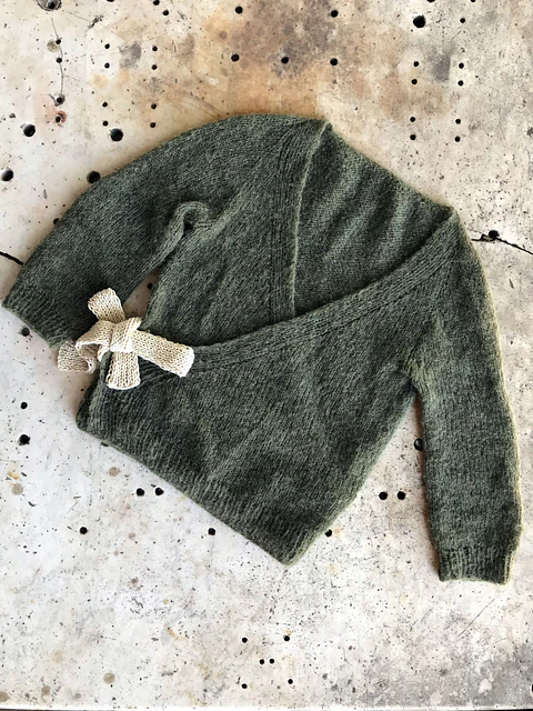 Patrón Cardigan Sweet Ribbon Niña