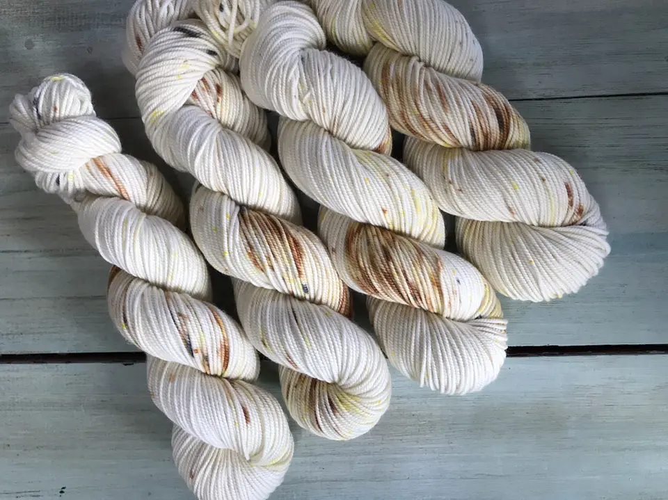 Lana Merino Superwash Pintada Vanilla & Caramel  1