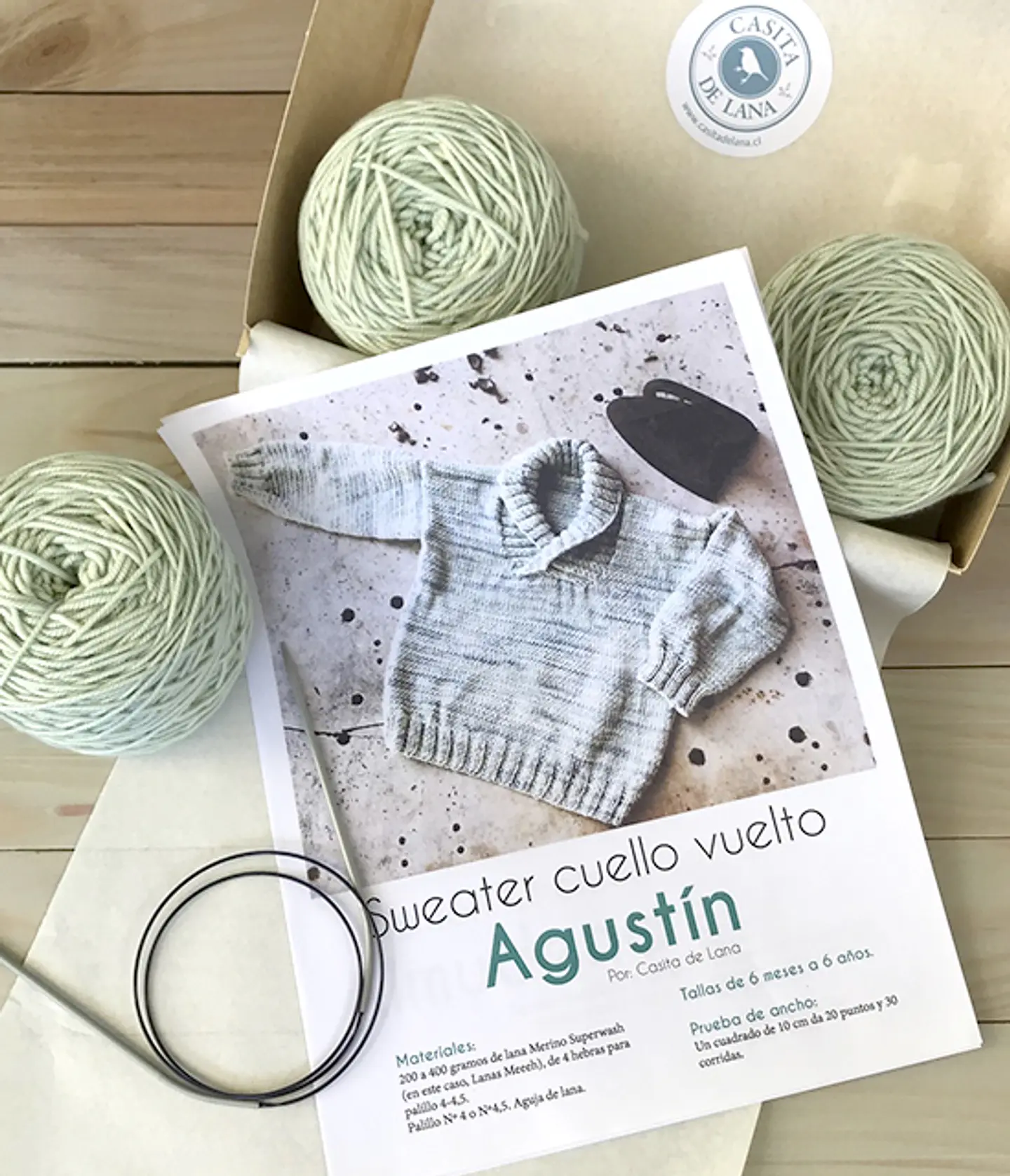 Kit de tejido Sweater Agustín  1