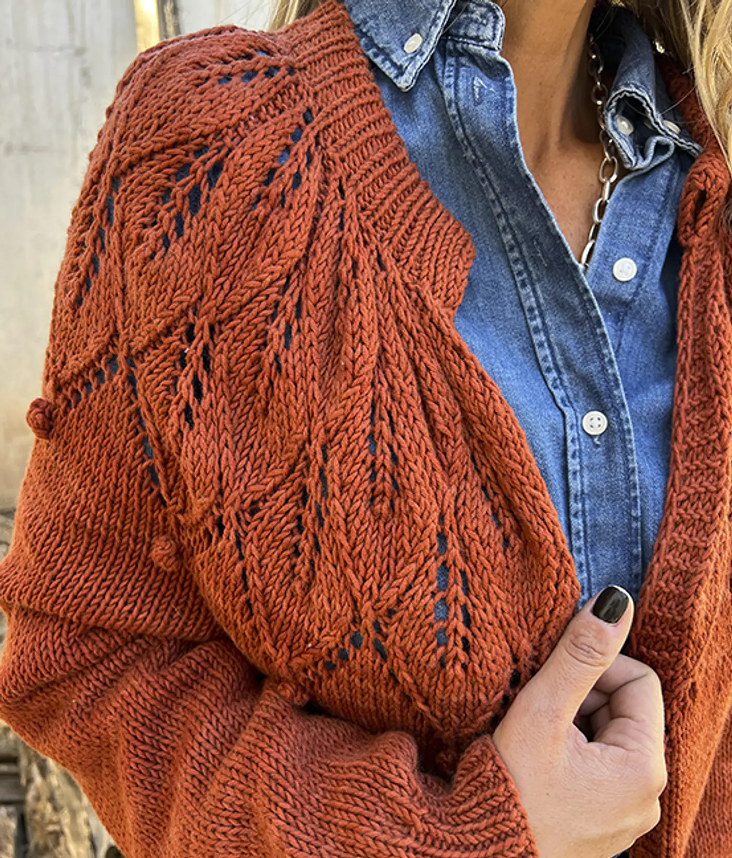 Patrón Cardigan Trilogía de Hojas 1