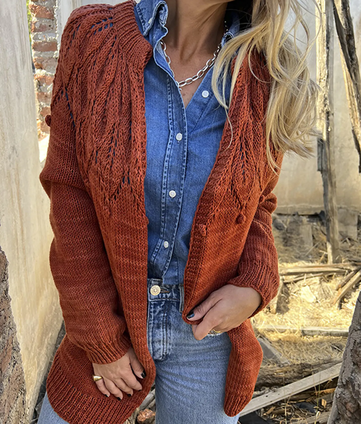 Patrón Cardigan Trilogía de Hojas 2