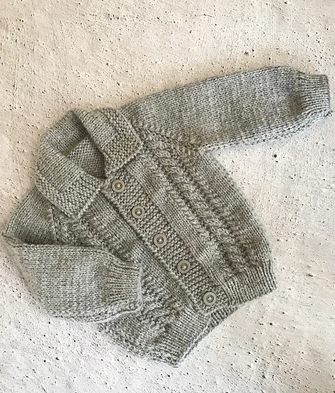 Chaquetita gris 0 a 3 meses