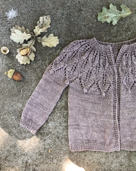 Cardigan Trilogía de Hojas Niña