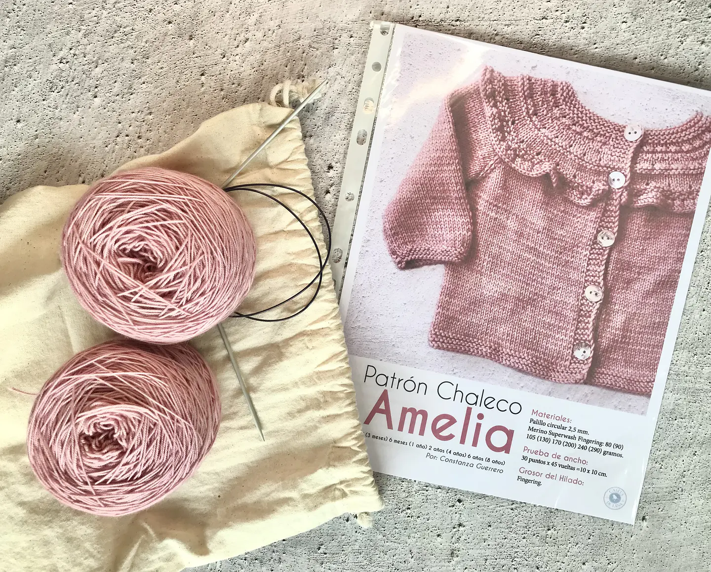 Kit de tejido Chaleco Amelia 1