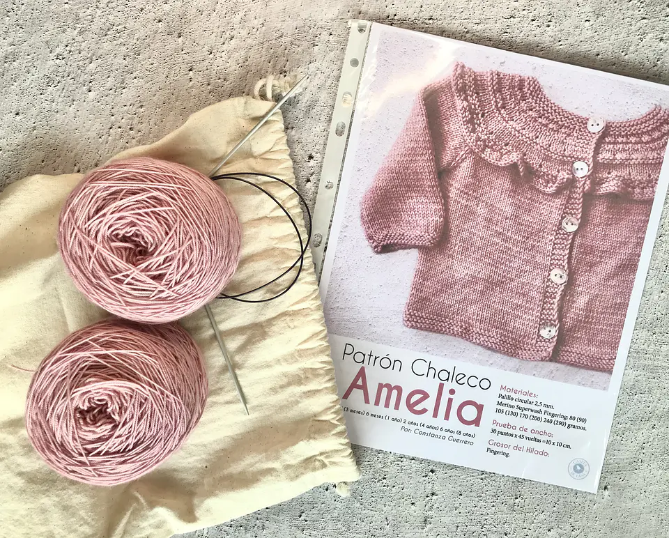 Kit de tejido Chaleco Amelia 1