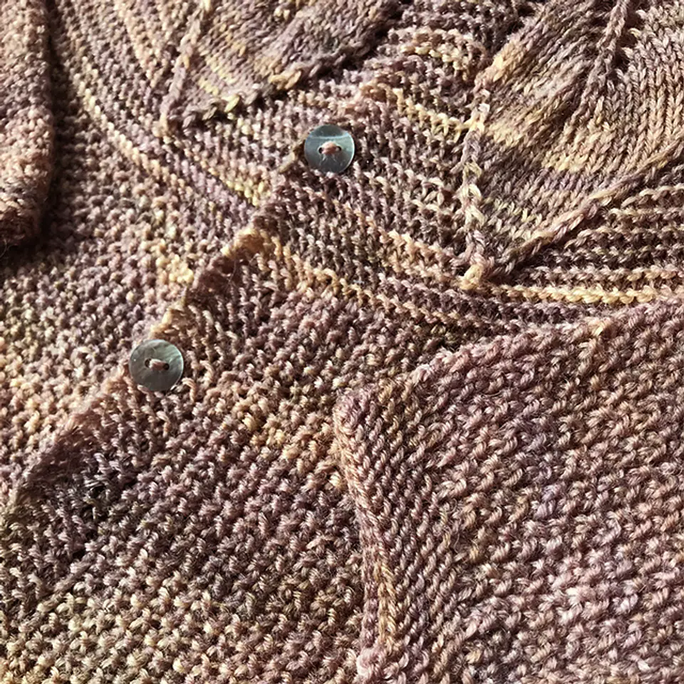 Chaleco Hojas Taupe 2