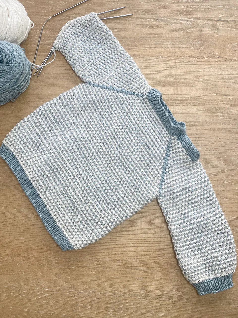 Patrón sweater Waffle Check 3