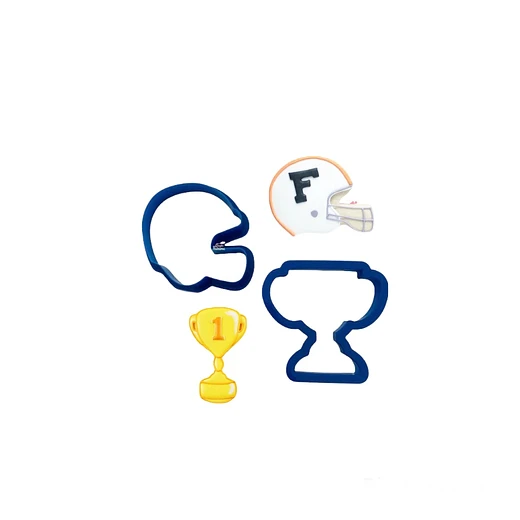 Casco y trofeo