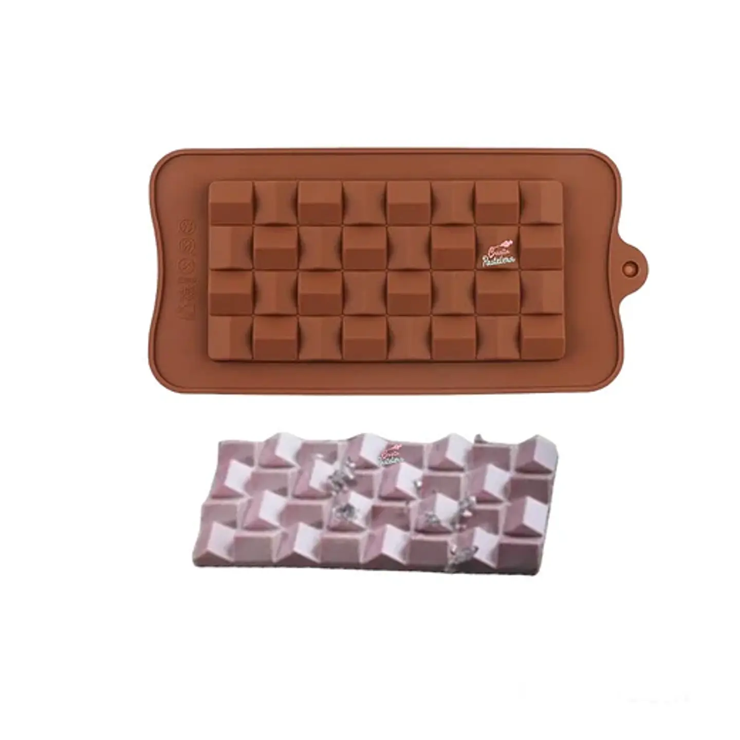 Molde chocolate Barra geométrica 15x7x1cm  1