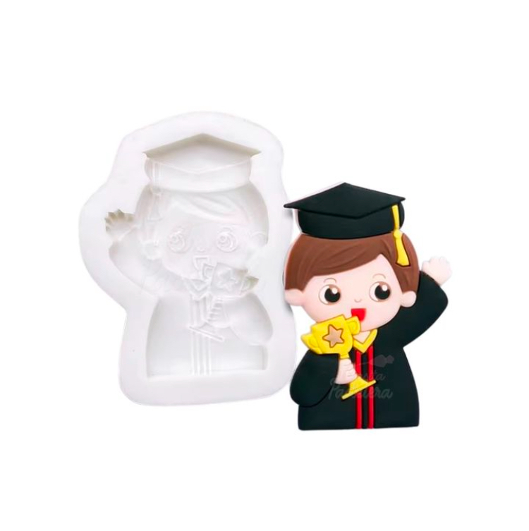 Molde de Silicona Birrete Grado Graduación