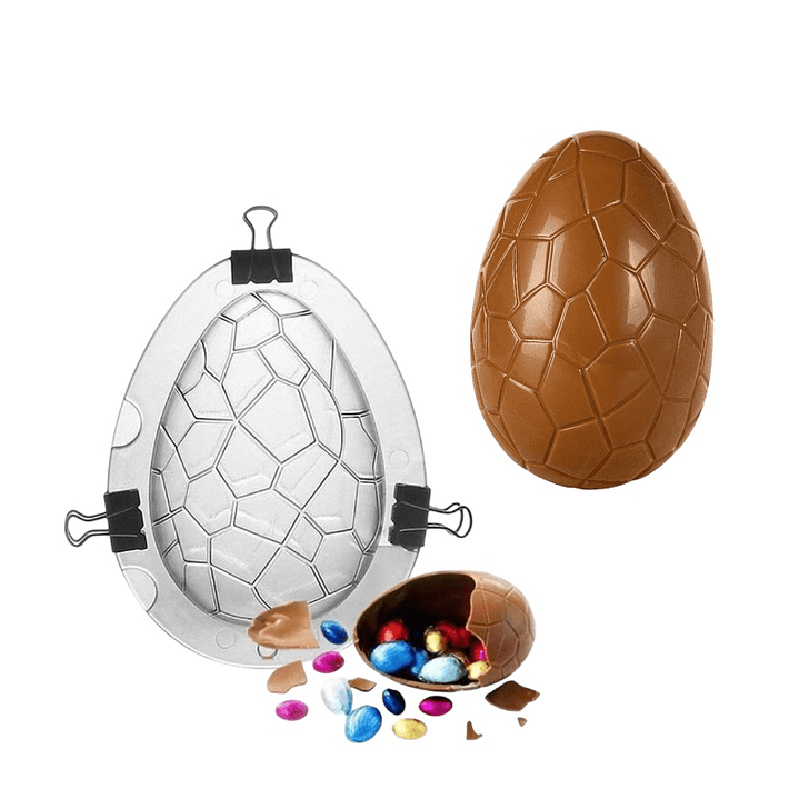 Huevo acrílico 10cm texturizado