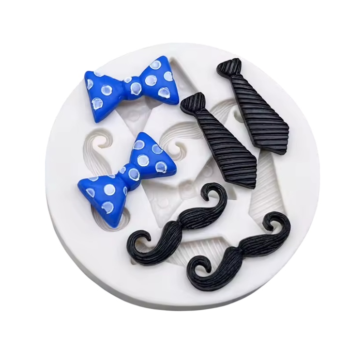 Mini corbatas y bigotes