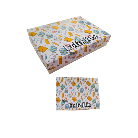 Pack 10 cajas 6 alfajores día del profesor