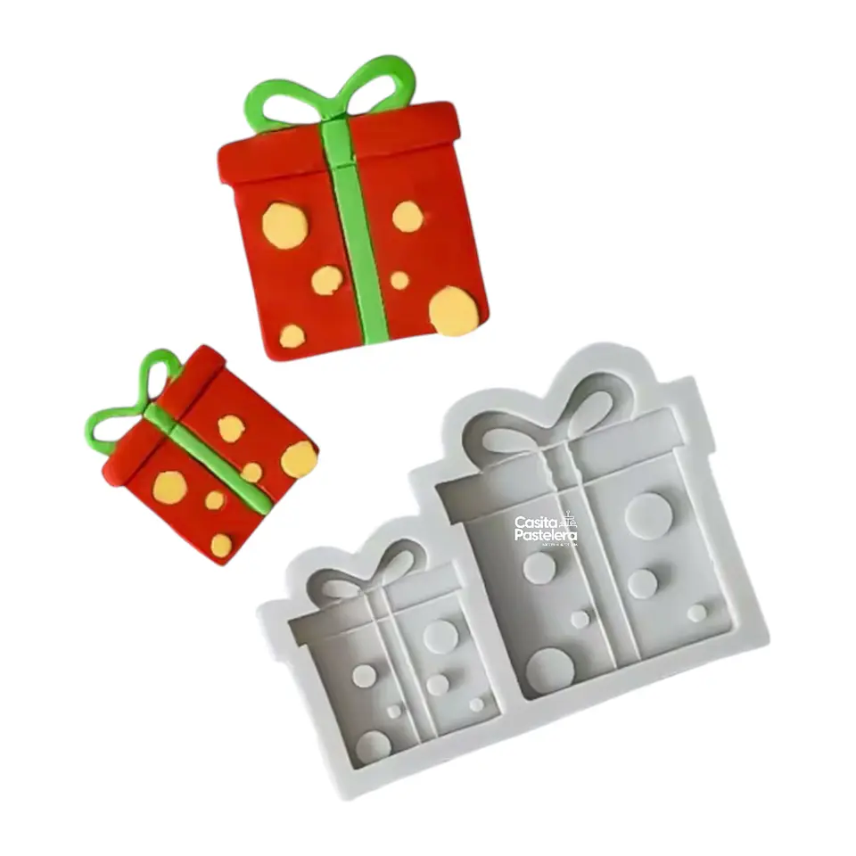 Molde regalos fondant/chocolate 3,5cm 4,7cm 1