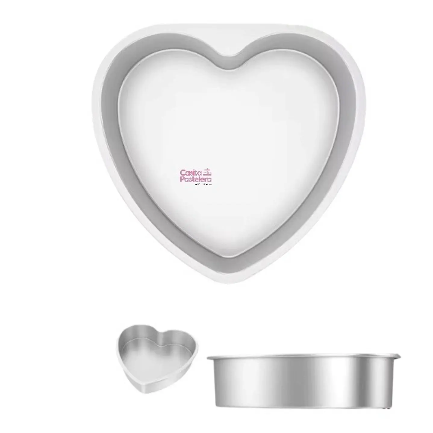 Molde corazón 14cm desmontable