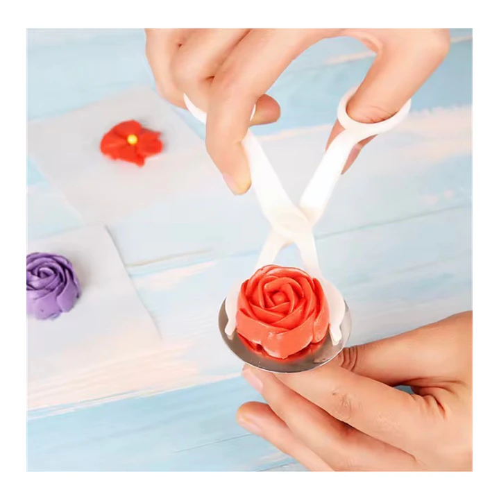 Tijera para flores de crema