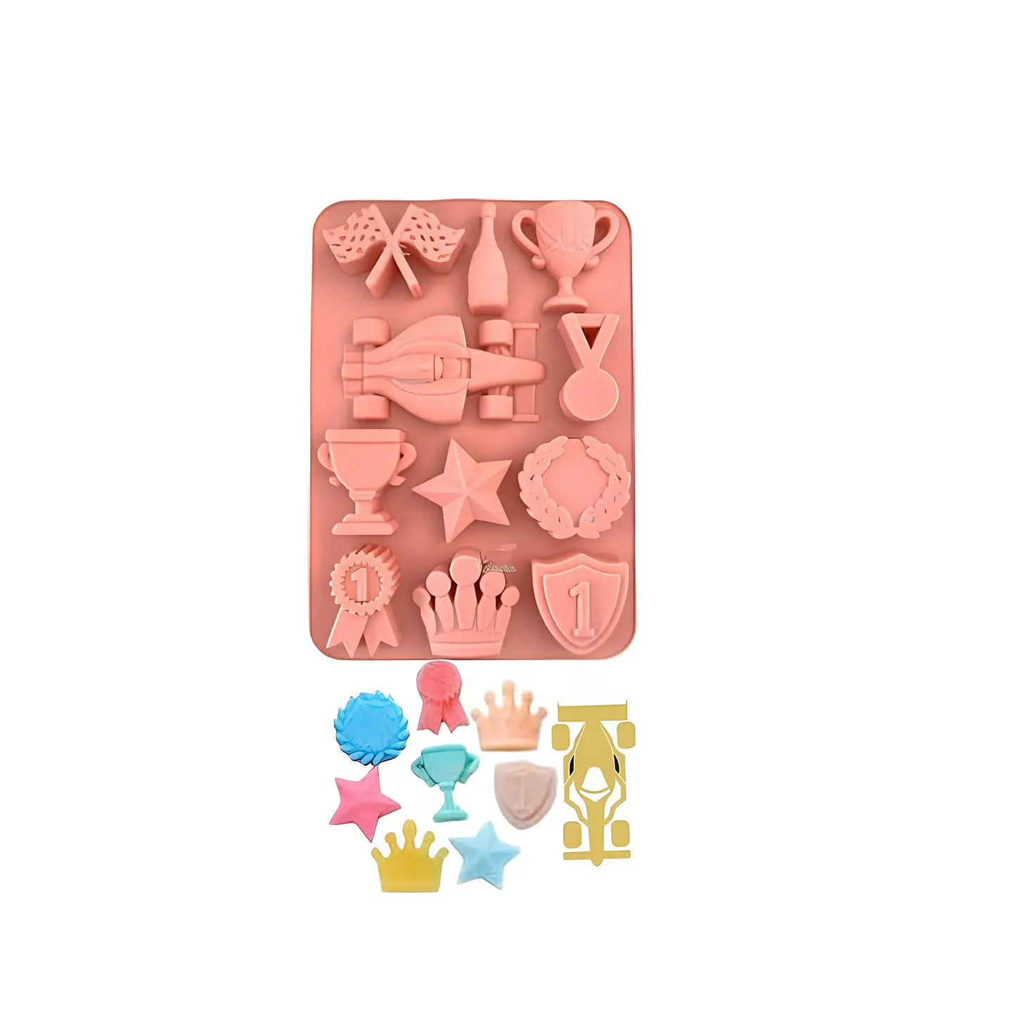 Molde silicona chocolate grande Fórmula 1 
