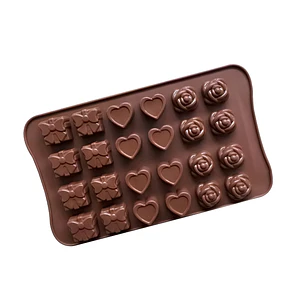 Molde silicona 24 bombones chocolate 2,5cm