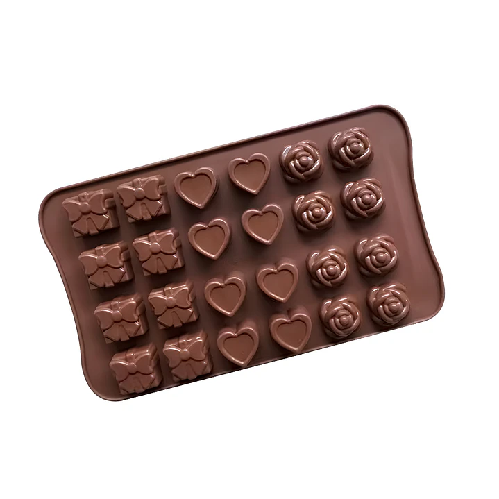 Molde silicona 24 bombones chocolate 2,5cm