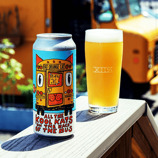 Fat Orange Cat. Fat Orange Cat All the Kool Kats on the Back of the Bus 