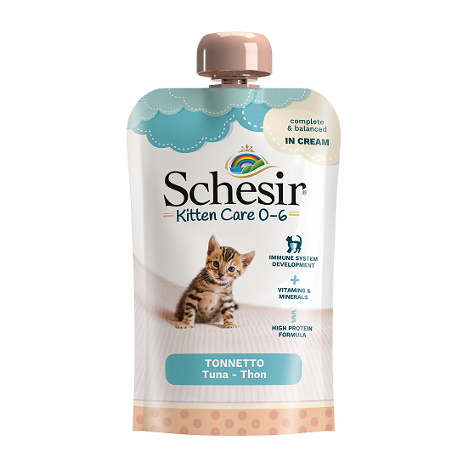 Schesir Saqueta Kitten Atum 0-6m 150g